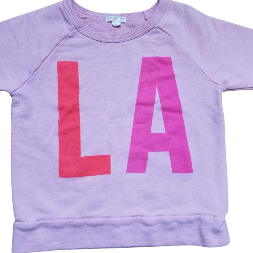 Crewcuts LA Pink LA Sweatshirt 6-7y - Picture 3 of 4